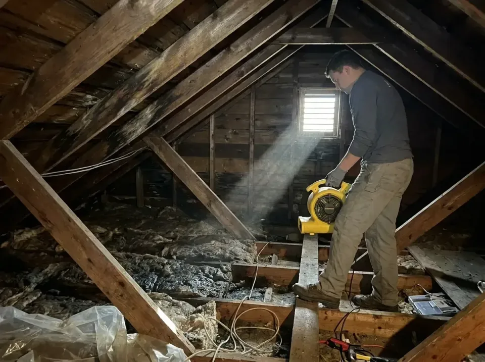 attic-water-damage-drying-proc-007 — frequently asked questions, Emergency Water Extraction & 24/7 Flood Response in Glendor…